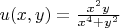 $u(x,y)=\frac{x^2y}{x^4+y^2}$