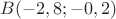 $B(-2,8;-0,2)$