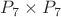 $P_{7}\times P_{7}$