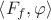 $\left\langle F_{f}, \varphi\right\rangle$