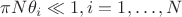 $\pi N\theta _i\ll 1, i=1,\dots ,N$