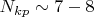 $N_{kp}\sim7-8$