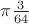 $\pi\frac{3}{64}$