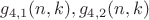 $$g_{4,1}(n,k), g_{4,2}(n,k)$$