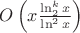 $O\left(x\frac{\ln_2^kx}{\ln^2 x}\right)$