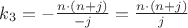 $k_3  = - \frac{n \cdot (n + j)}{-j} = \frac{n \cdot (n + j)}{j}$