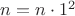 $n=n\cdot{1^2}$ $n=n\cdot{1^2}$
