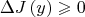 \[
\Delta J\left( y \right) \geqslant 0
\]