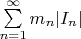 $\sum\limits_{n=1}^{\infty} m_n|I_n|$