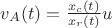 $v_{A}(t)=\frac{x_{c}(t)}{x_r(t)}u$