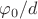$\varphi_{0}/d$ $\varphi_{0}/d$