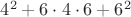 $4^2+6\cdot 4 \cdot 6+6^2$