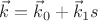 $\vec{k} = \vec{k}_0 + \vec{k}_1 s$