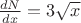 $\frac{dN}{dx}=3 \sqrt{x}$