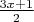 $\frac{3x+1}{2}$