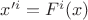 $x'^i=F^i(x)$