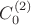 $C_0^{(2)$