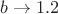 $b\rightarrow1.2$