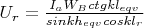 $U_r=\frac{I_{a}W_{B}ctgkl_{eqv}}{sinkh_{eqv}coskl_r}$