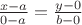 $ \frac {x-a} {0-a}=\frac {y-0} {b-0}$