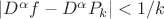 $|D^\alpha f-D^\alpha P_k|<1/k$