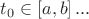 $t_{0} \in \left [ a, b \right ]...$