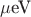 $\mu\text{eV}$