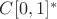 $C[0,1]^*$