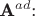 $\textbf{A}^{ad}$:
