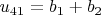 $u_{41}=b_1+b_2$