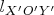 $ l_{X&rsquo;O&rsquo;Y&rsquo;}$