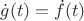 $\dot g(t)=\dot f(t)$