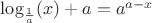 $\log_{\frac{1}{a}}(x)+a=a^{a-x}$