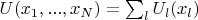 $U(x_1,...,x_N)=\sum_l U_l(x_l)$