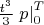 $\frac{{{t^3}}}{3}\left. p \right|_0^T$