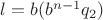 $ l = b(b^{n-1}q_2) $