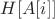 $H[A[i]]$