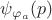 $\psi_{\varphi_a}(p)$
