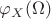 $\varphi_X(\Omega)$