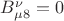 $B^\nu_{\mu 8}=0$