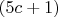 $(5c+1)$