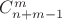 $C^m_{n+m-1}$ $C^m_{n+m-1}$