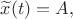 $\widetilde x(t)=A,$