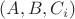 $(A,B,C_i)$