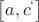 $\left[ a,c^`\right]$