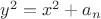 $y^2=x^2+a_n$