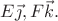 $E\vec{\jmath},F\vec{k}.$
