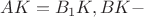 $AK=B_{1}K, BK-$