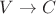$V\rightarrow{C}$
