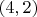 $(4, 2)$